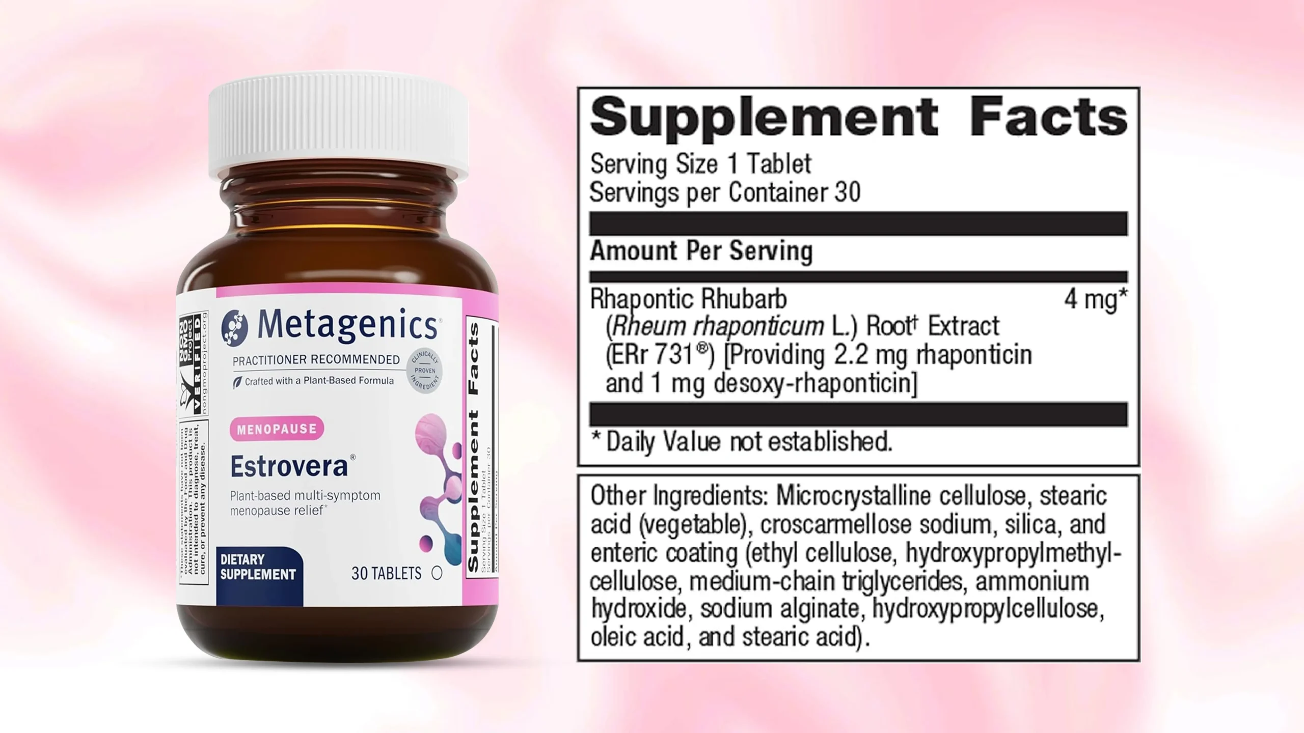 Estrovera Supplement Facts
